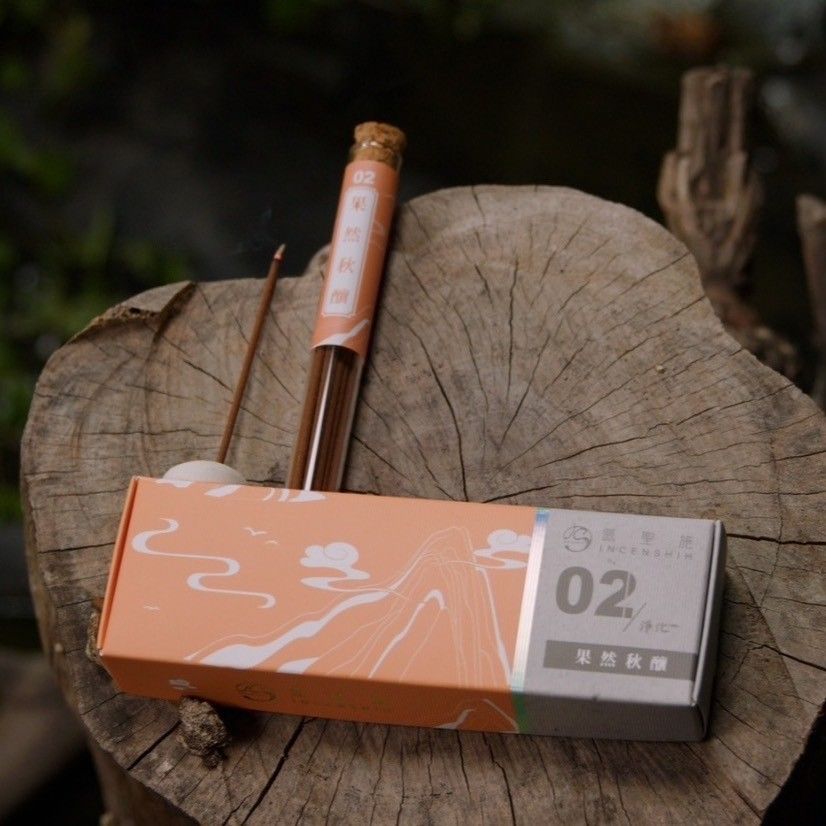 氤聖施-半線香（附陶土香插）