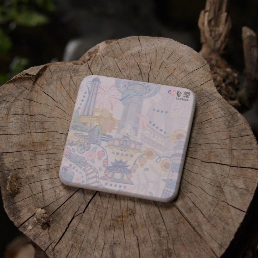 魔速塊吸水杯墊【矽藻土】