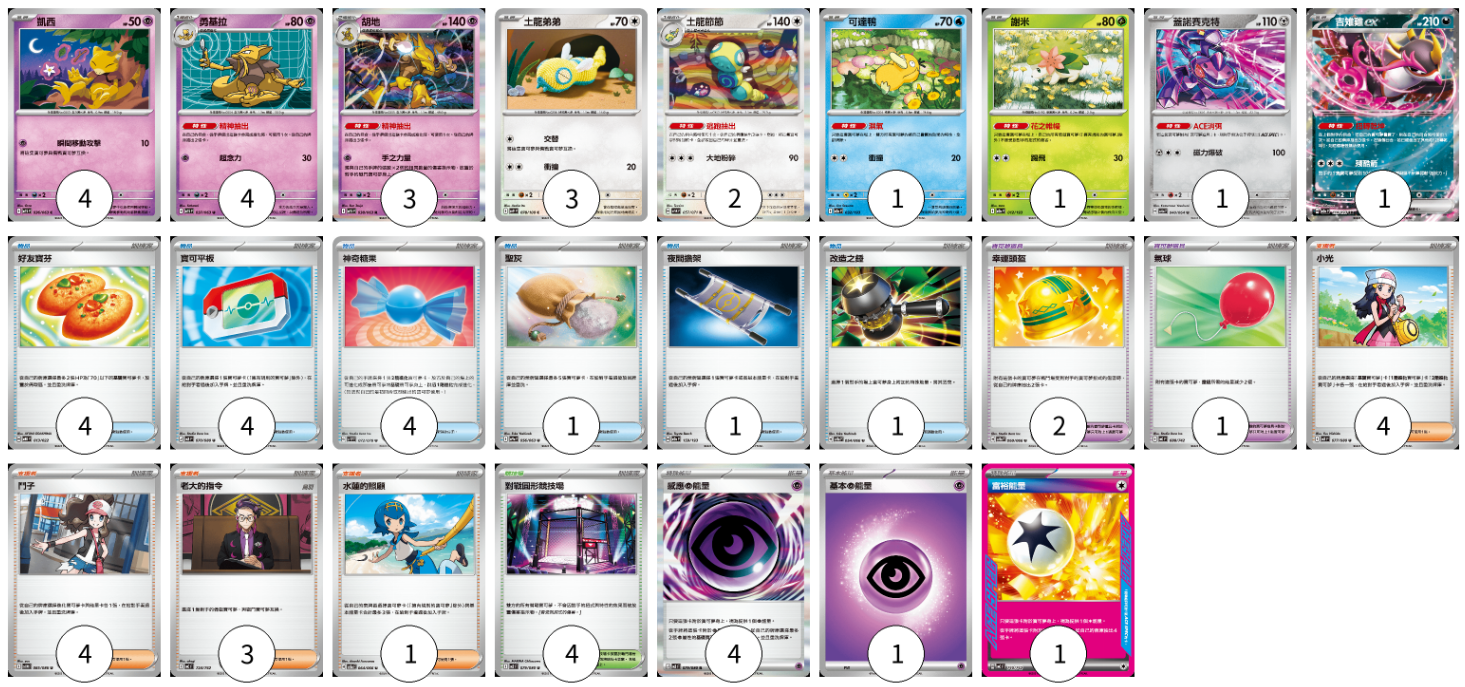 PTCG 寶可夢牌組