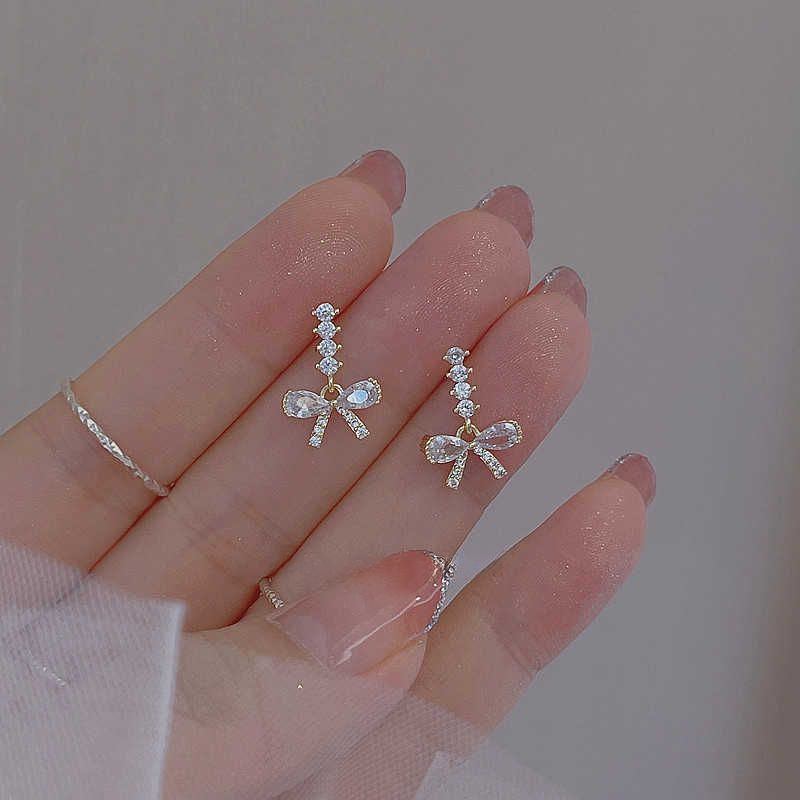 【MORI】韓國 蝴蝶結耳環 S925銀針 耳釘 耳飾 飾品