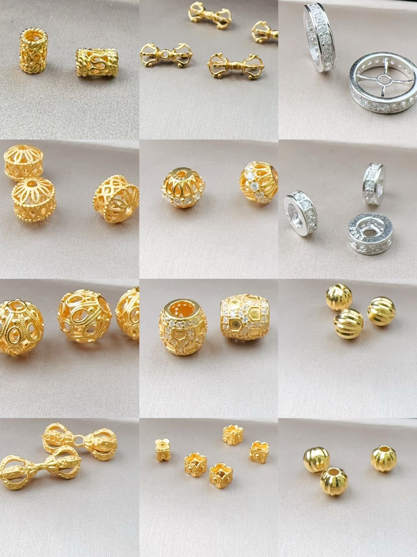 【布拉德水晶】【925銀 18K包金】DIY材料配件 隔珠 手作 串珠 飾品 串飾