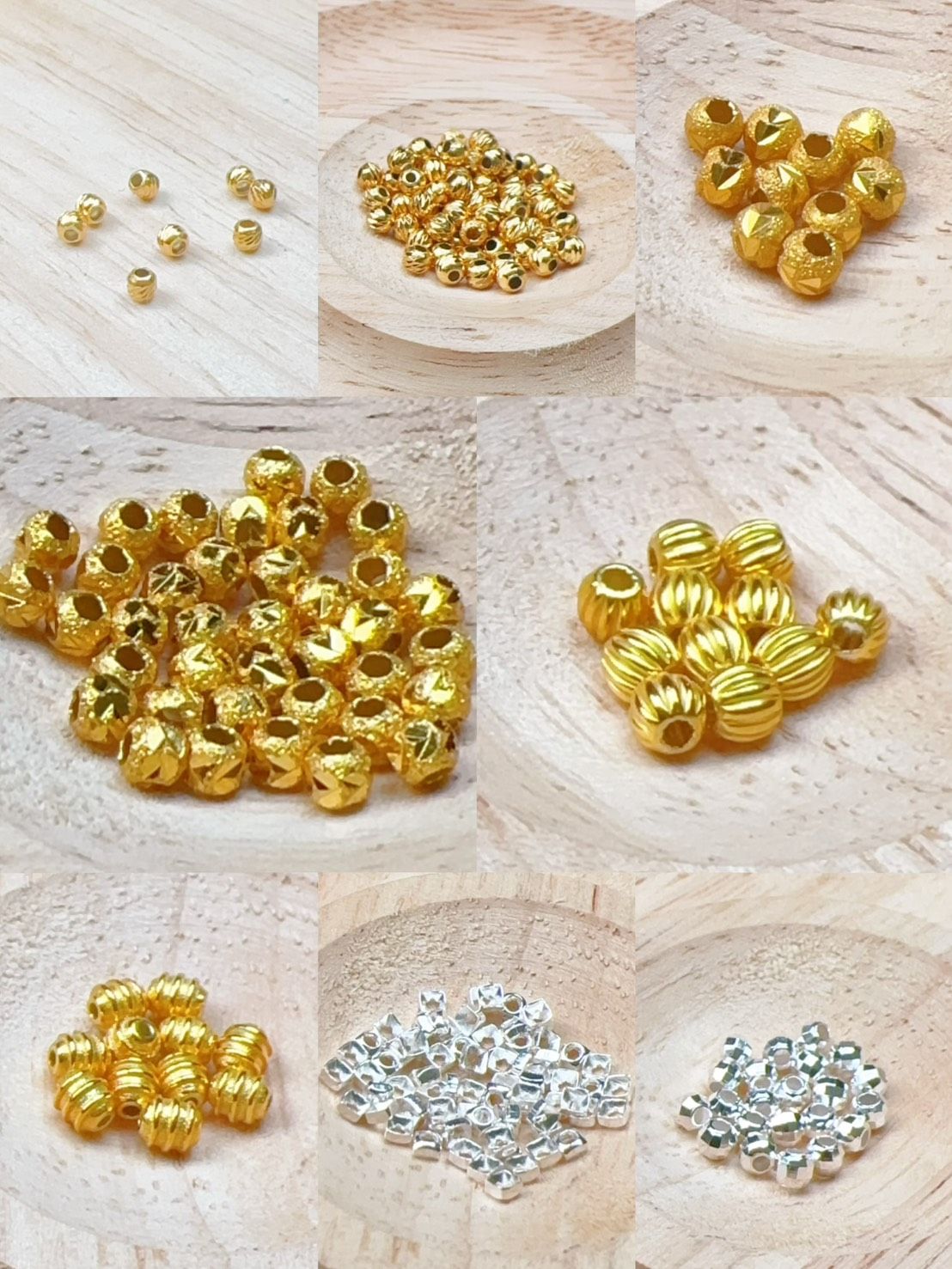 【布拉德水晶】【925銀 18K包金】DIY材料小件配件 隔珠 手作 串珠 飾品 串飾