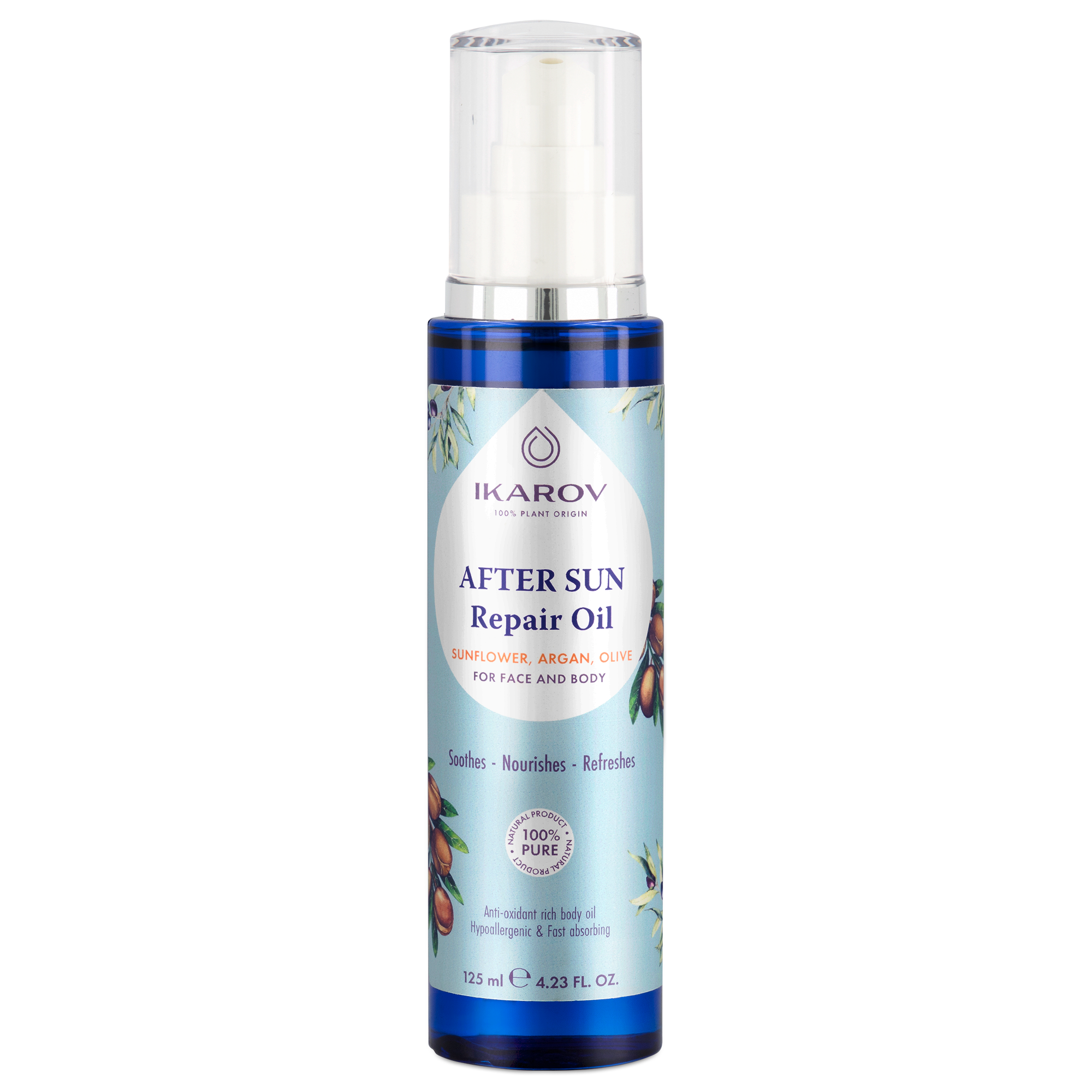 IKAROV 純天然植萃曬後修護美膚油 125ml 保加利亞原裝原瓶