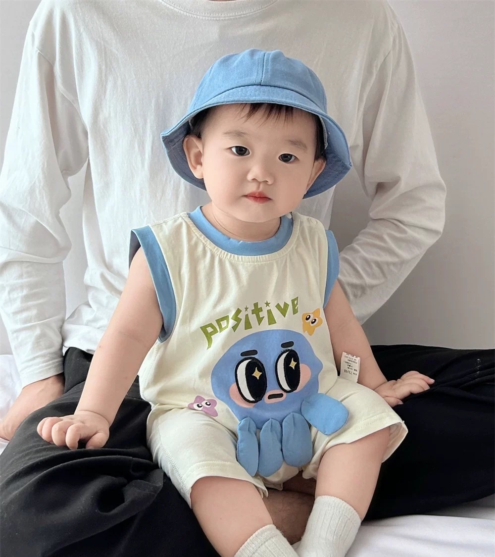 （現貨）章魚背心爬服