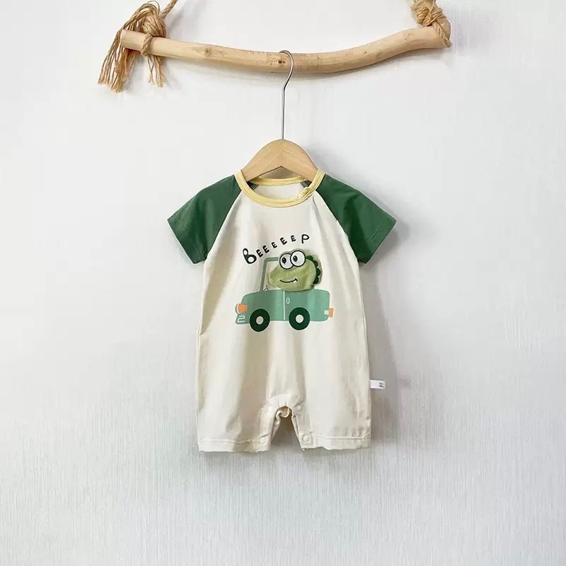 （現貨）鱷魚小汽車爬服