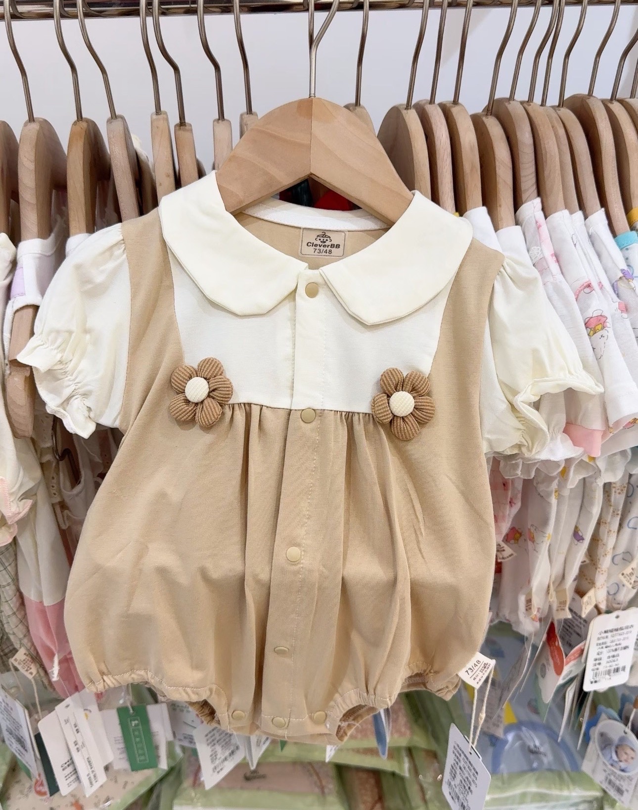 （現貨）小花包屁衣