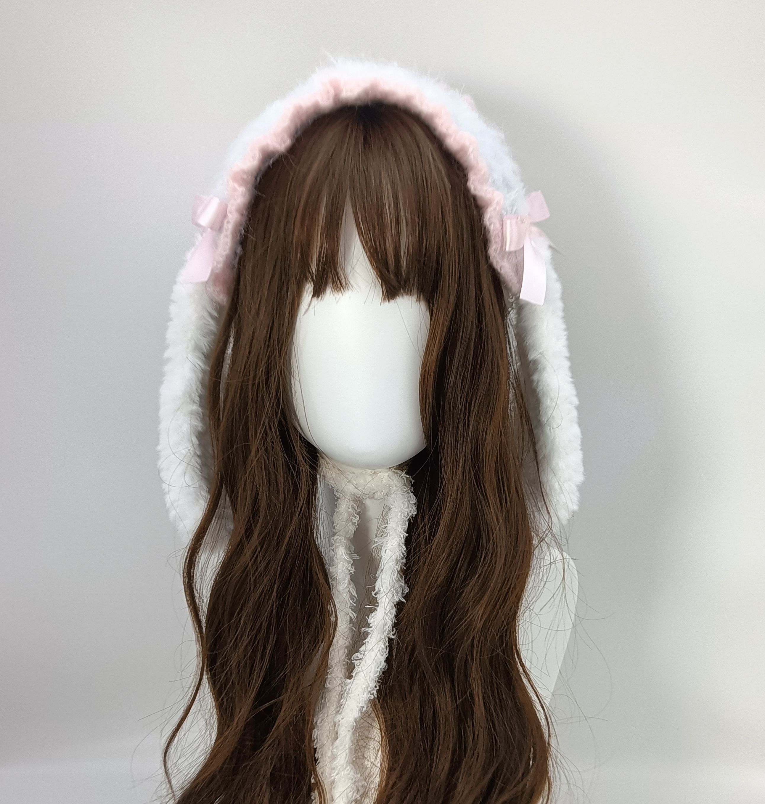 ✿短兔耳花邊髮帶