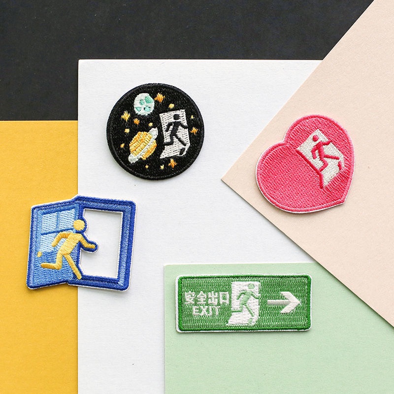 「叛逃世界一天」可愛出口刺繡貼（預購）