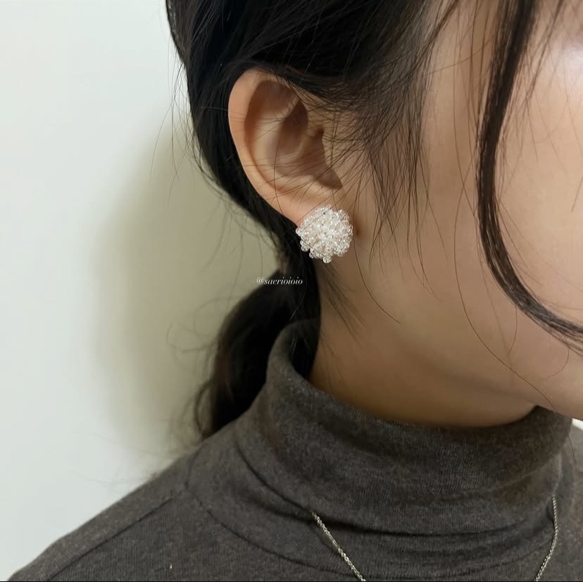 ꒰ 捧花耳環 ꒱