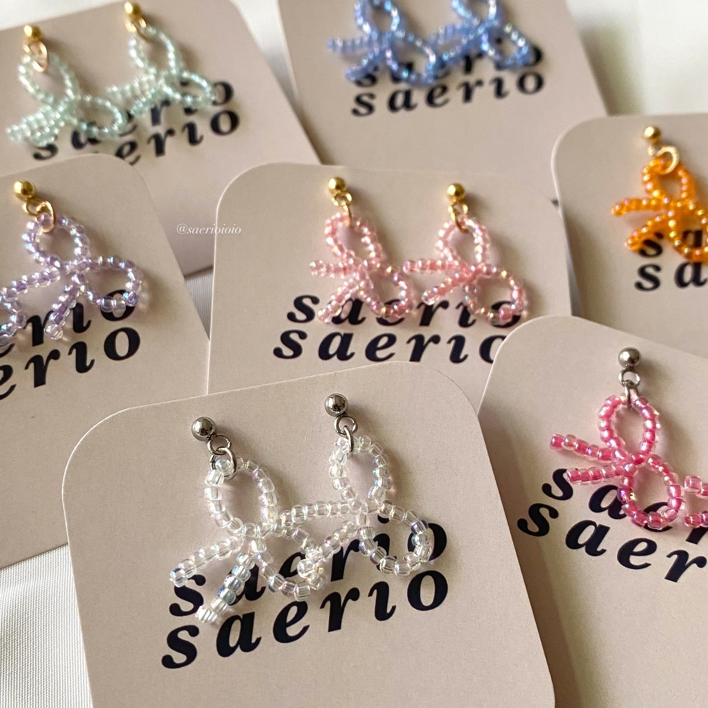 ꒰ ౨ৎ 蝴蝶結耳飾౨ৎ 🫧夏日限定款🫧꒱