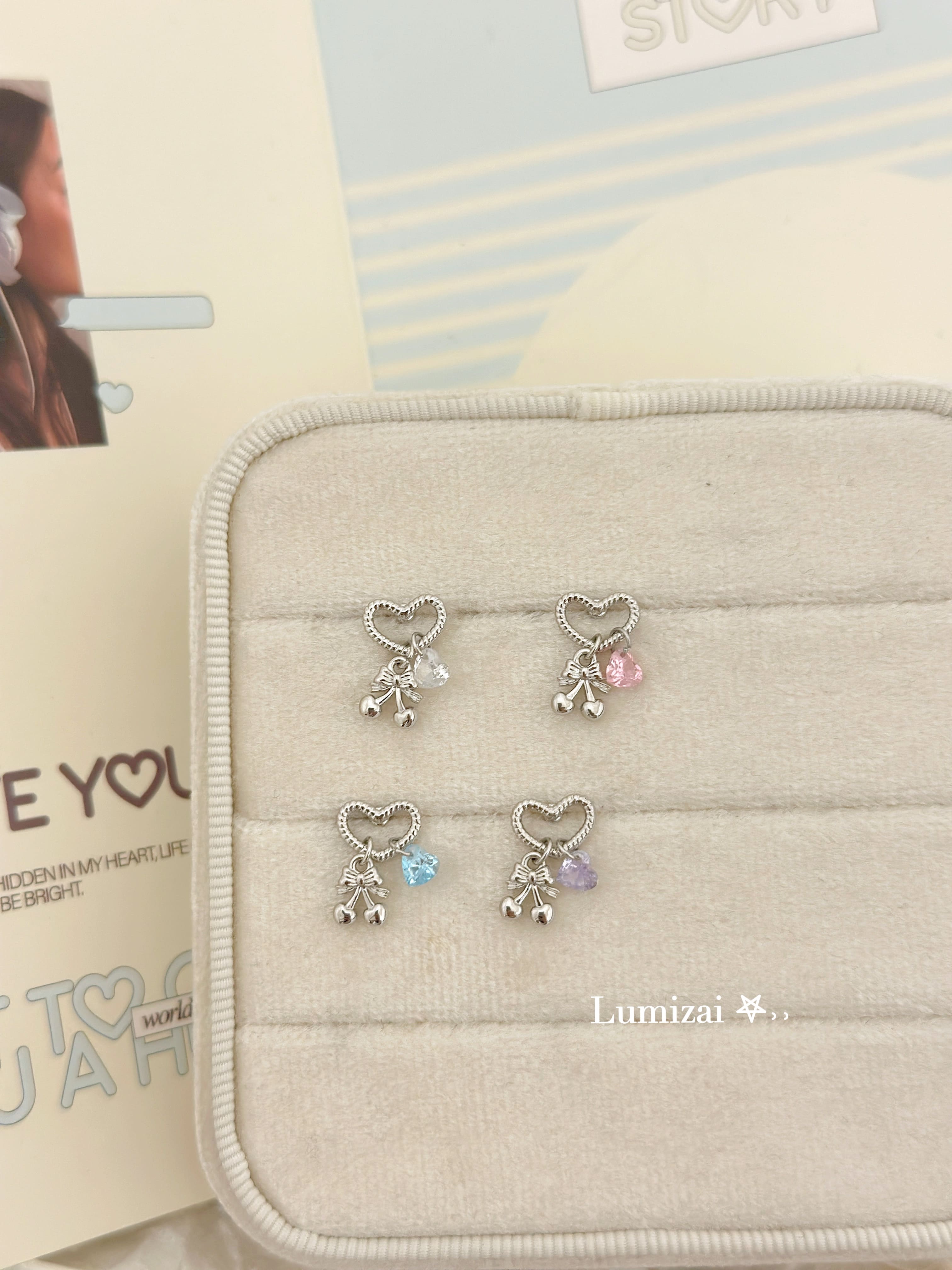 《兩款》鏤空愛心吊墜蝴蝶結🥨