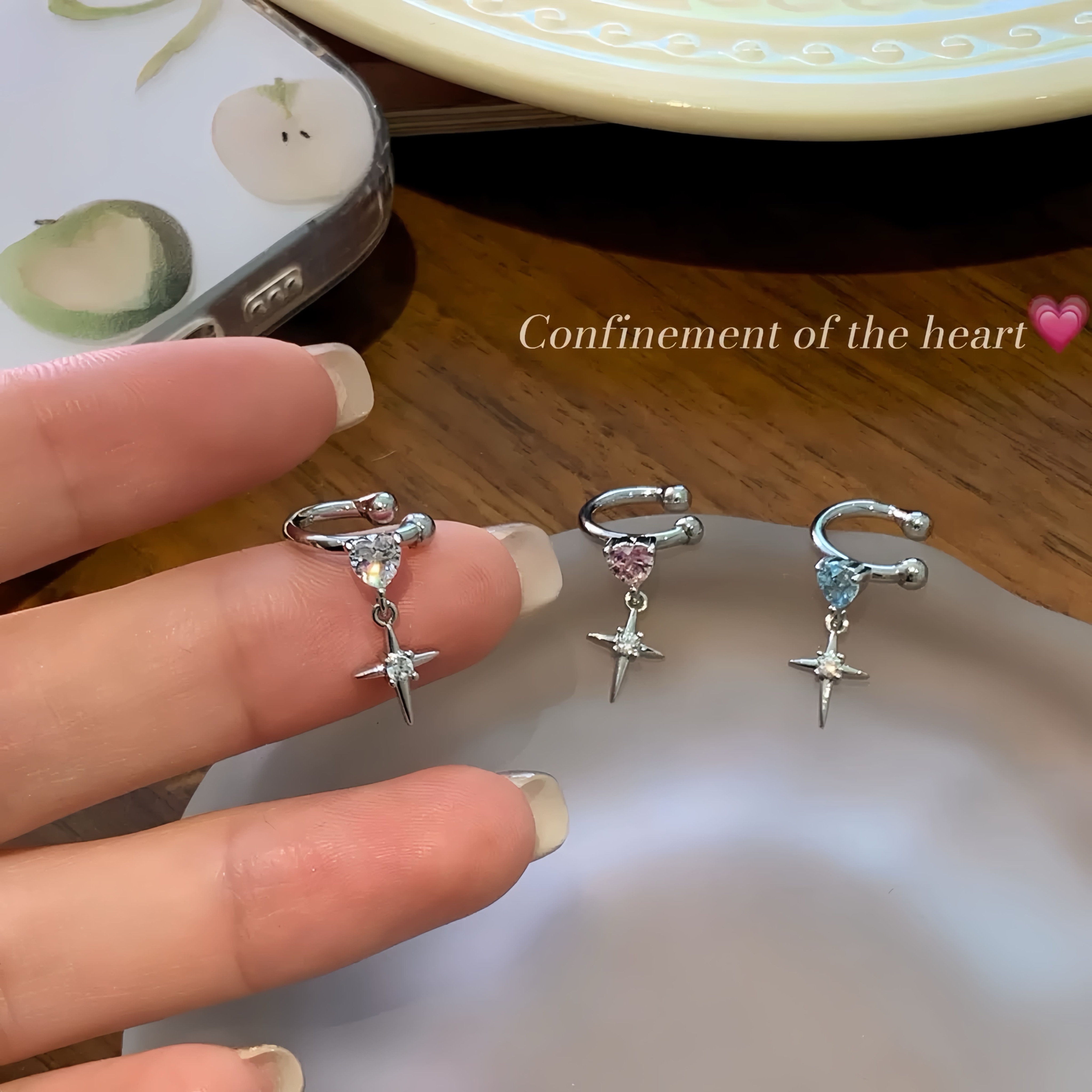 耳骨夾👂🏻無耳洞星人適用