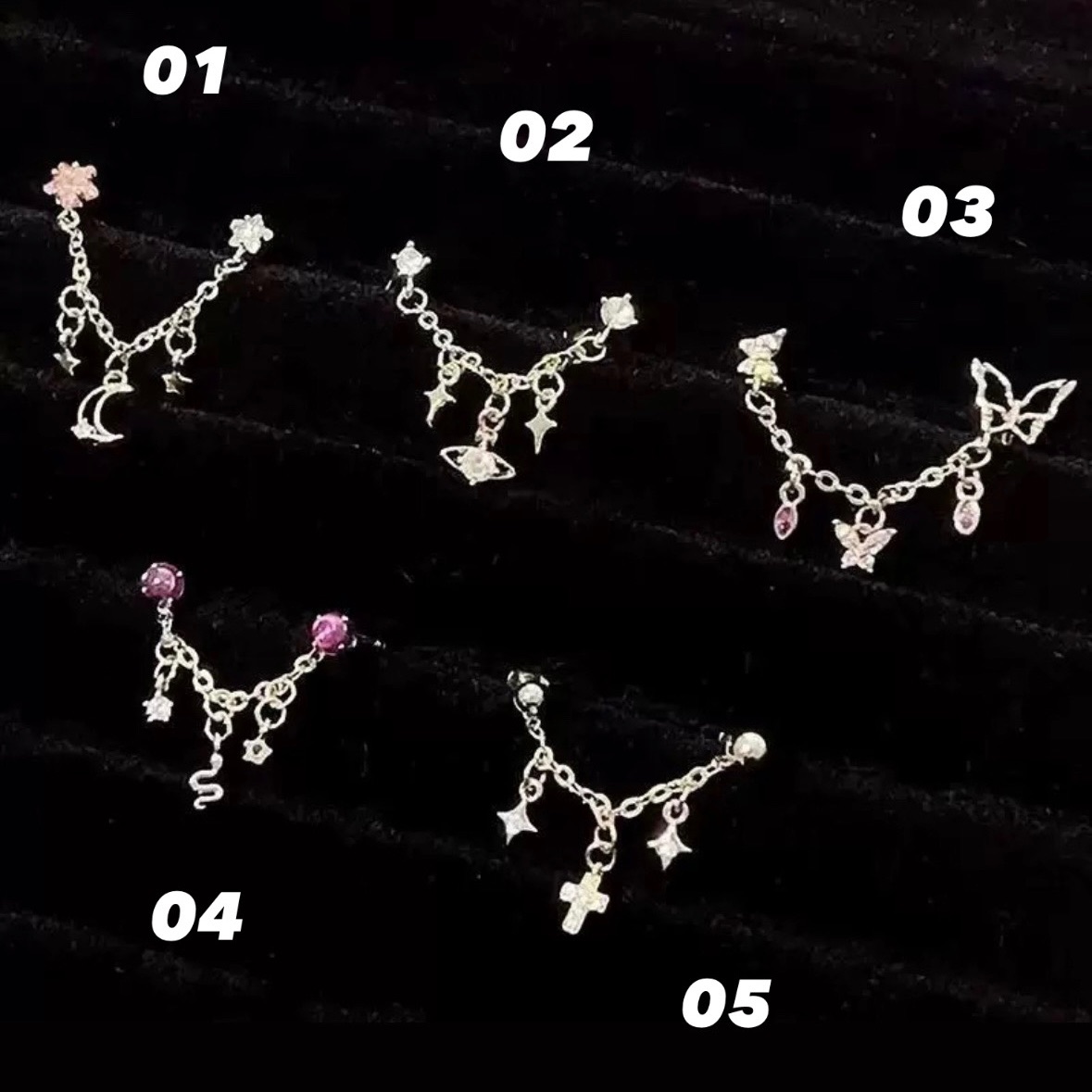 雙耳洞耳鏈⛓️