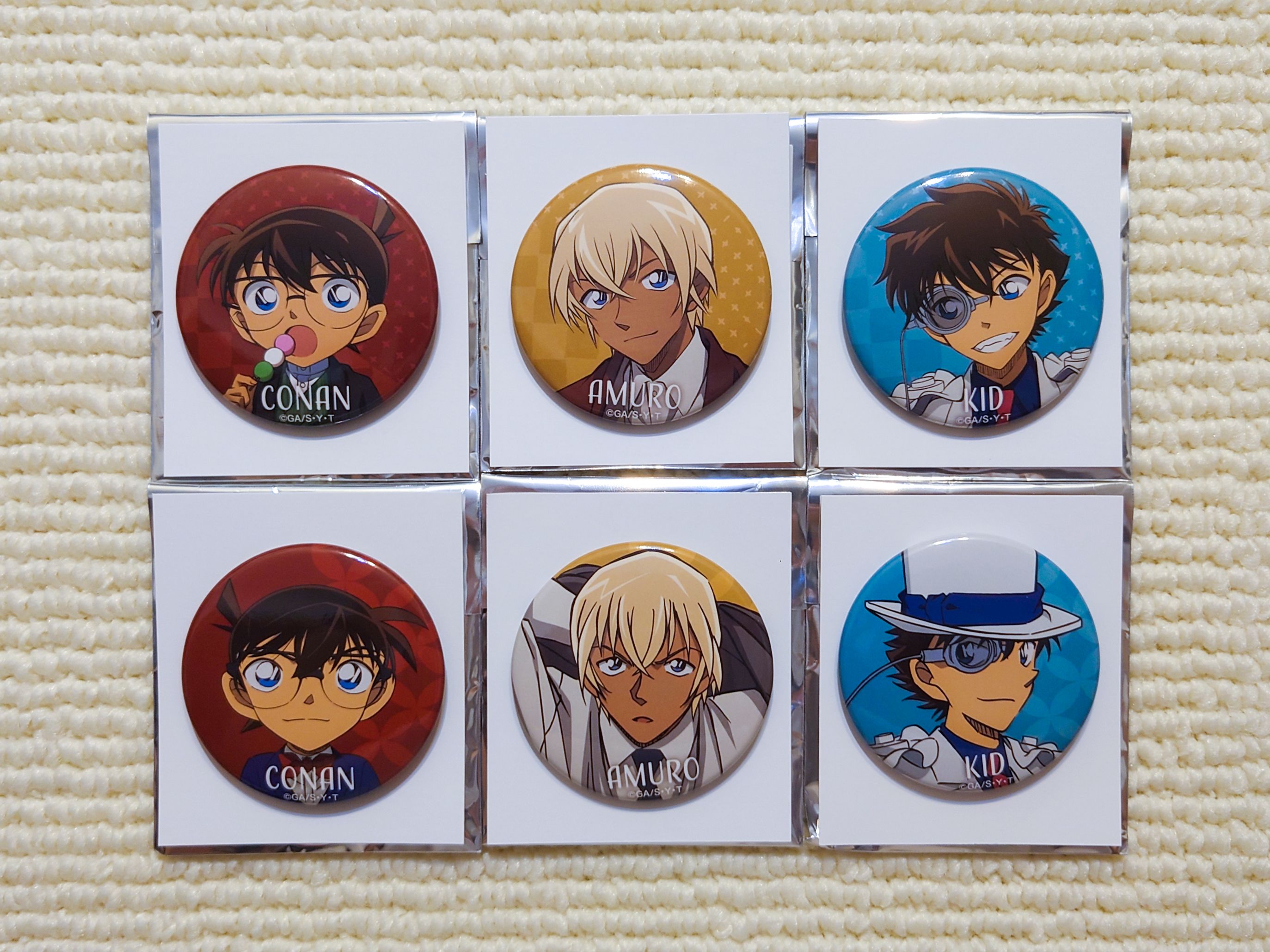 MOVIC 名偵探柯南 賞月主題 角色徽章集