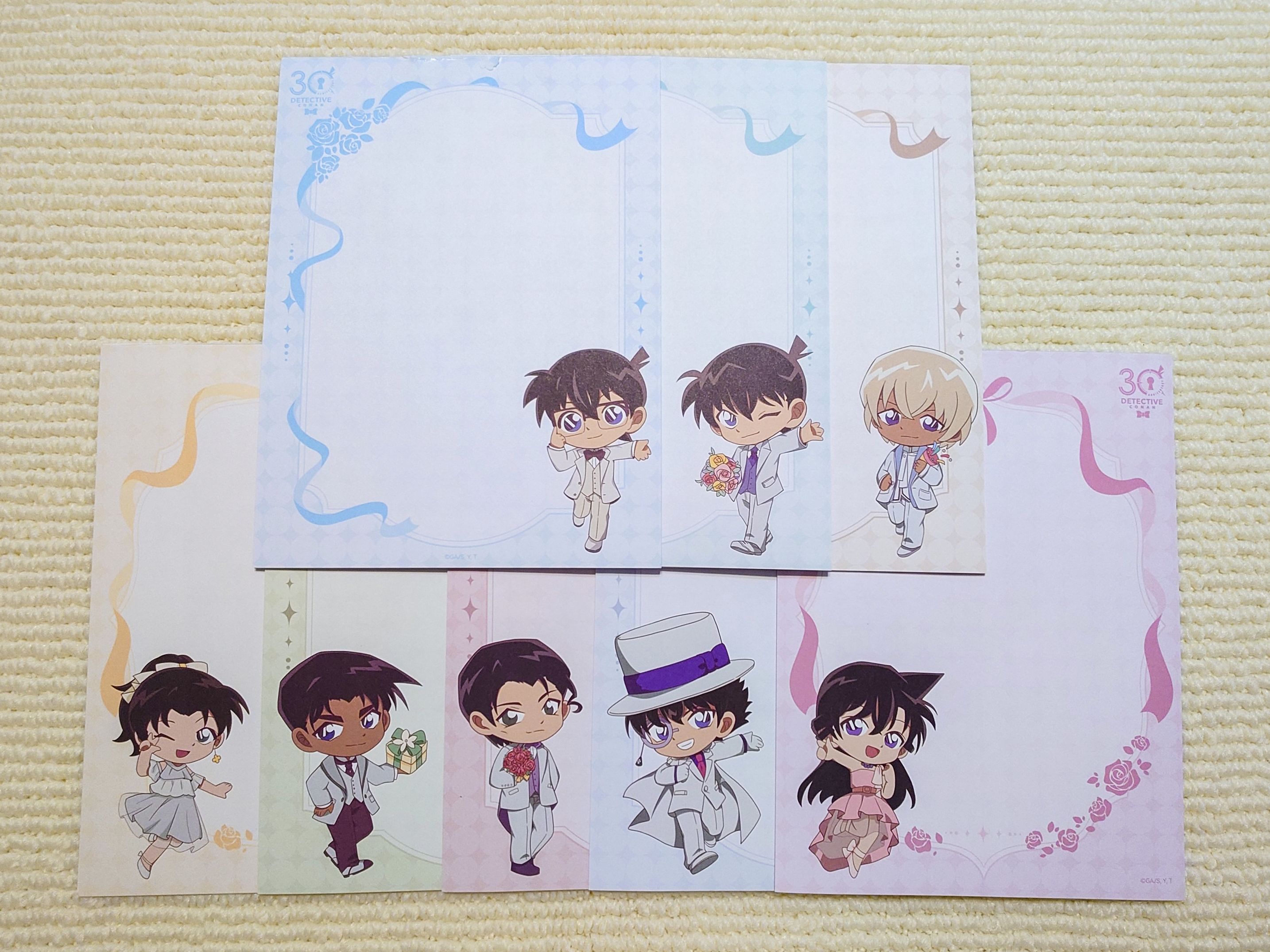 艾漫 名偵探柯南 30周年紀念限定 信紙套裝 8張入