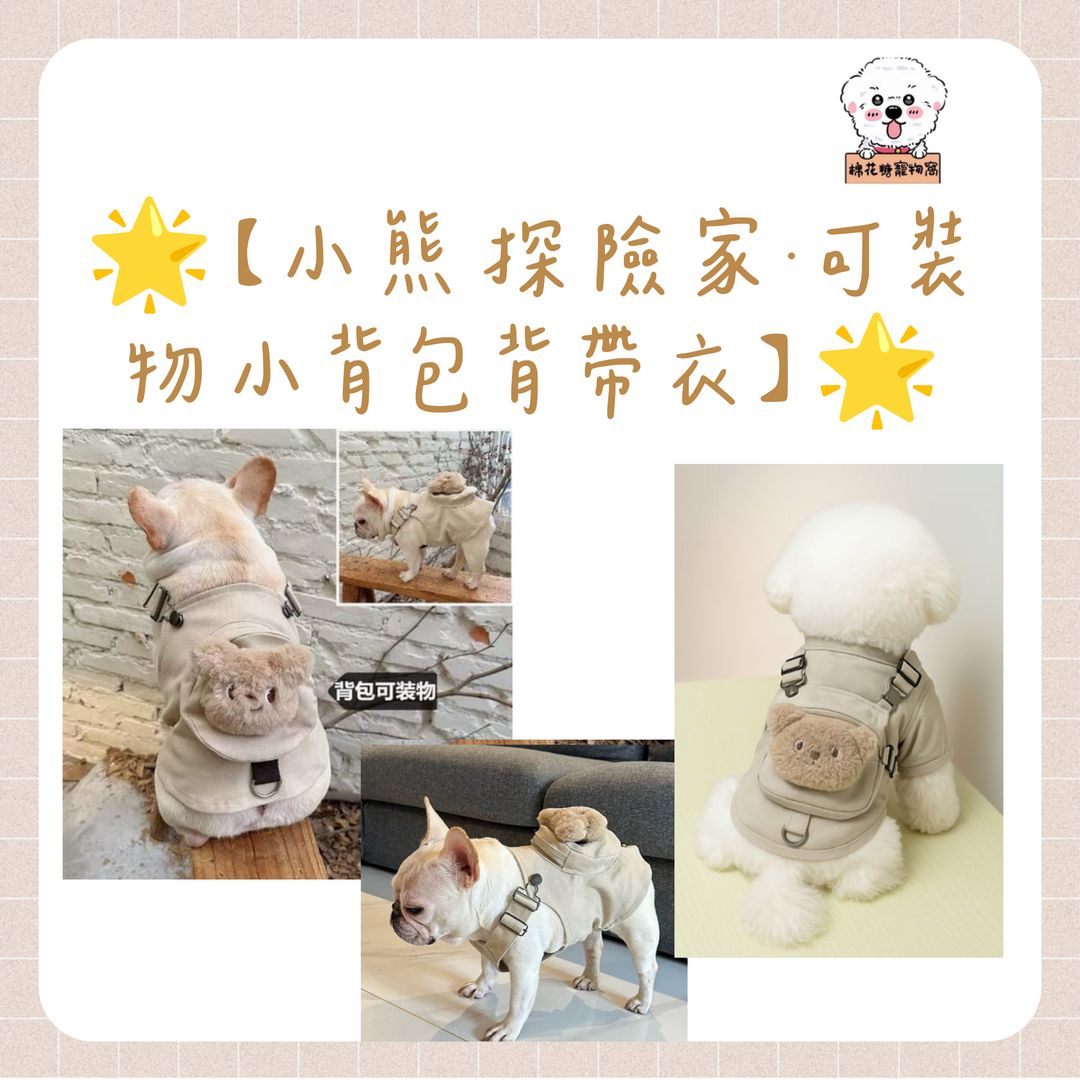 🧸🐾 「熊熊出任務！小熊背包背心」 🐾🧸