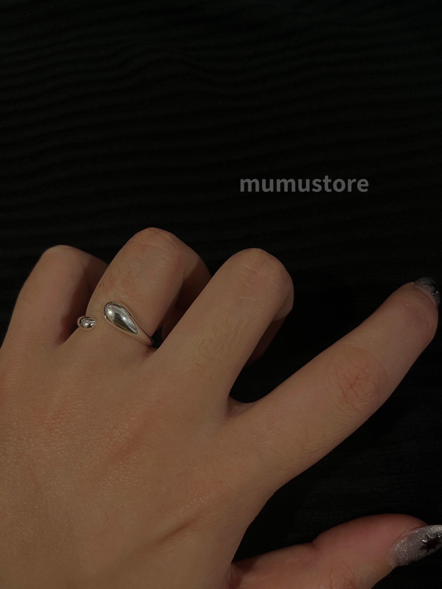 𝗺𝘂𝗺𝘂𝘀𝘁𝗼𝗿𝗲｜水滴設計戒指🍒*˖°