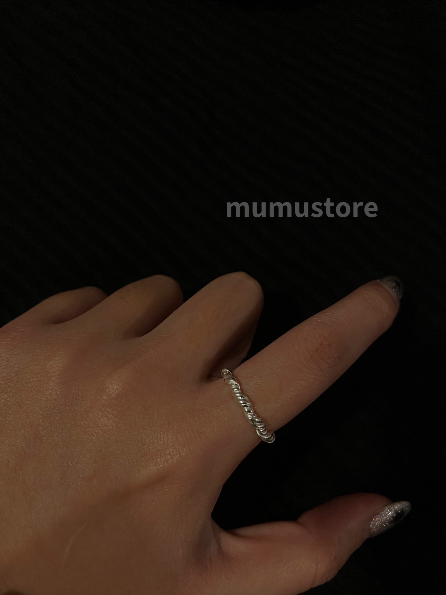 𝗺𝘂𝗺𝘂𝘀𝘁𝗼𝗿𝗲｜麻花編織戒指🌙⸝꙳