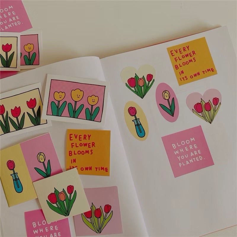 𝗺𝘂𝗺𝘂𝘀𝘁𝗼𝗿𝗲｜鬱金香系列手帳貼紙🌷◌˳𓇬