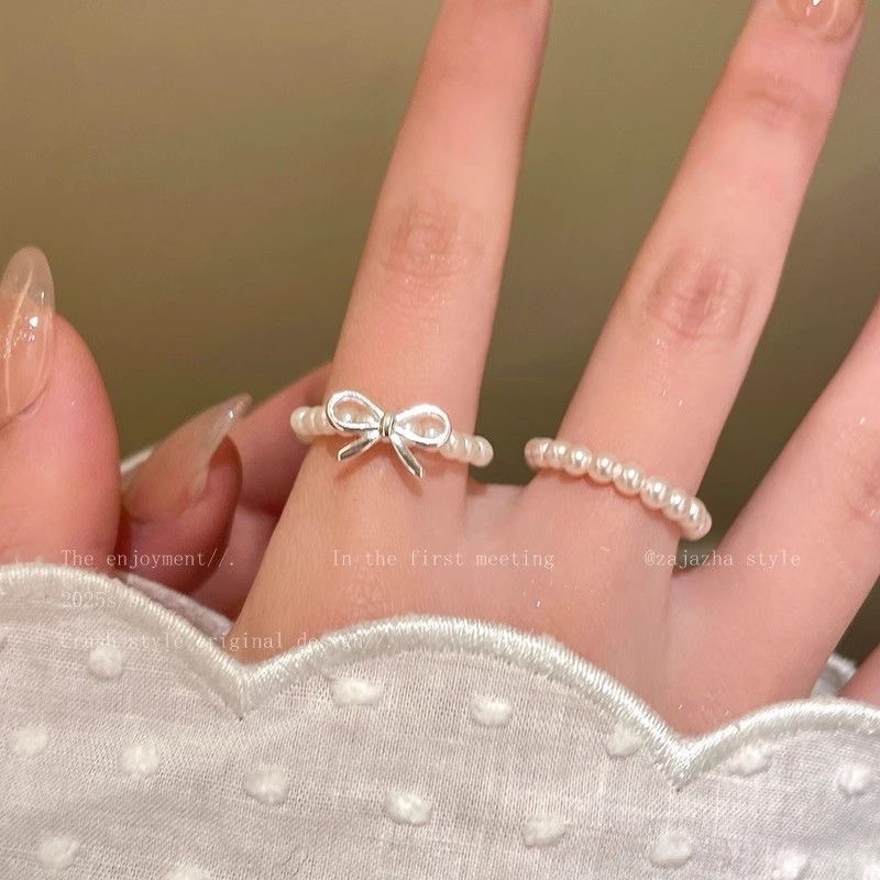 𝗺𝘂𝗺𝘂𝘀𝘁𝗼𝗿𝗲 現貨｜珠珠戒指⸜🌷⸝