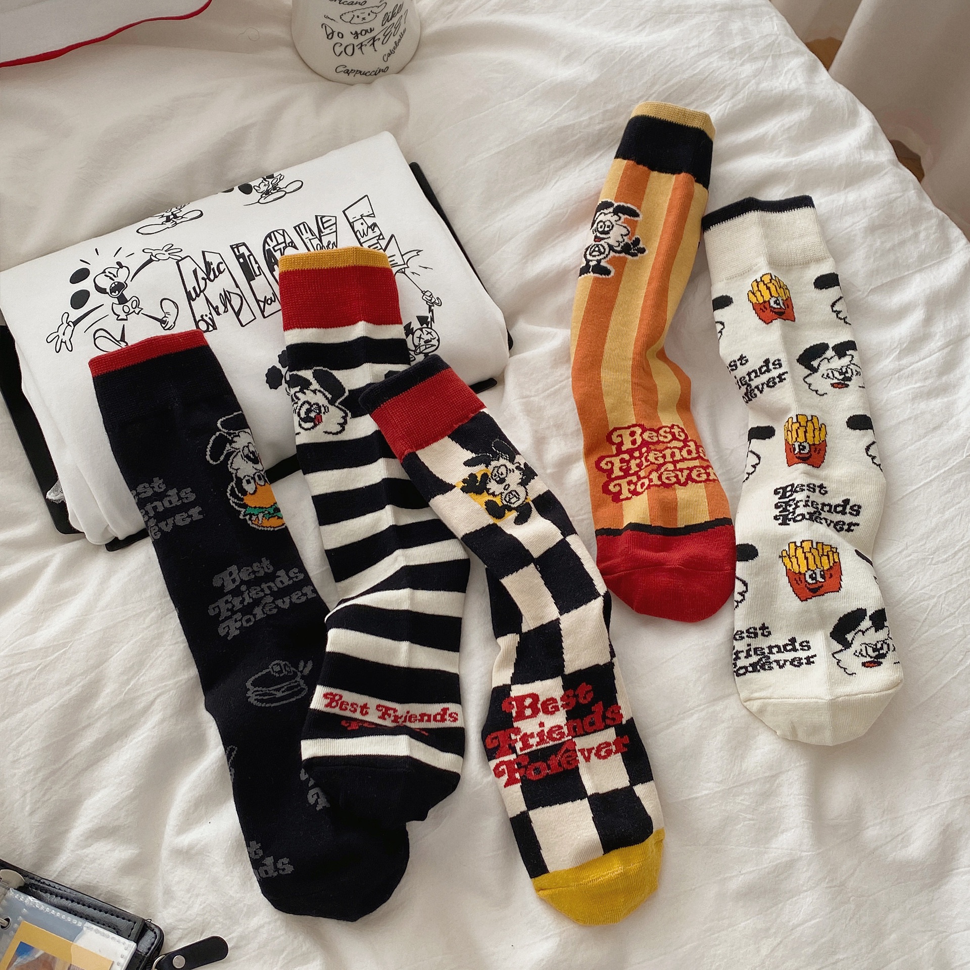 𝗺𝘂𝗺𝘂𝘀𝘁𝗼𝗿𝗲｜美式漢堡神偷復古襪子🧦