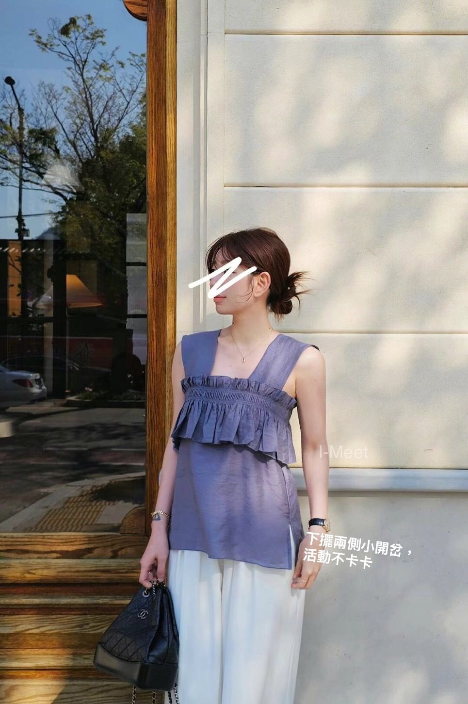 6009 韓國精緻設計感天絲無袖上衣