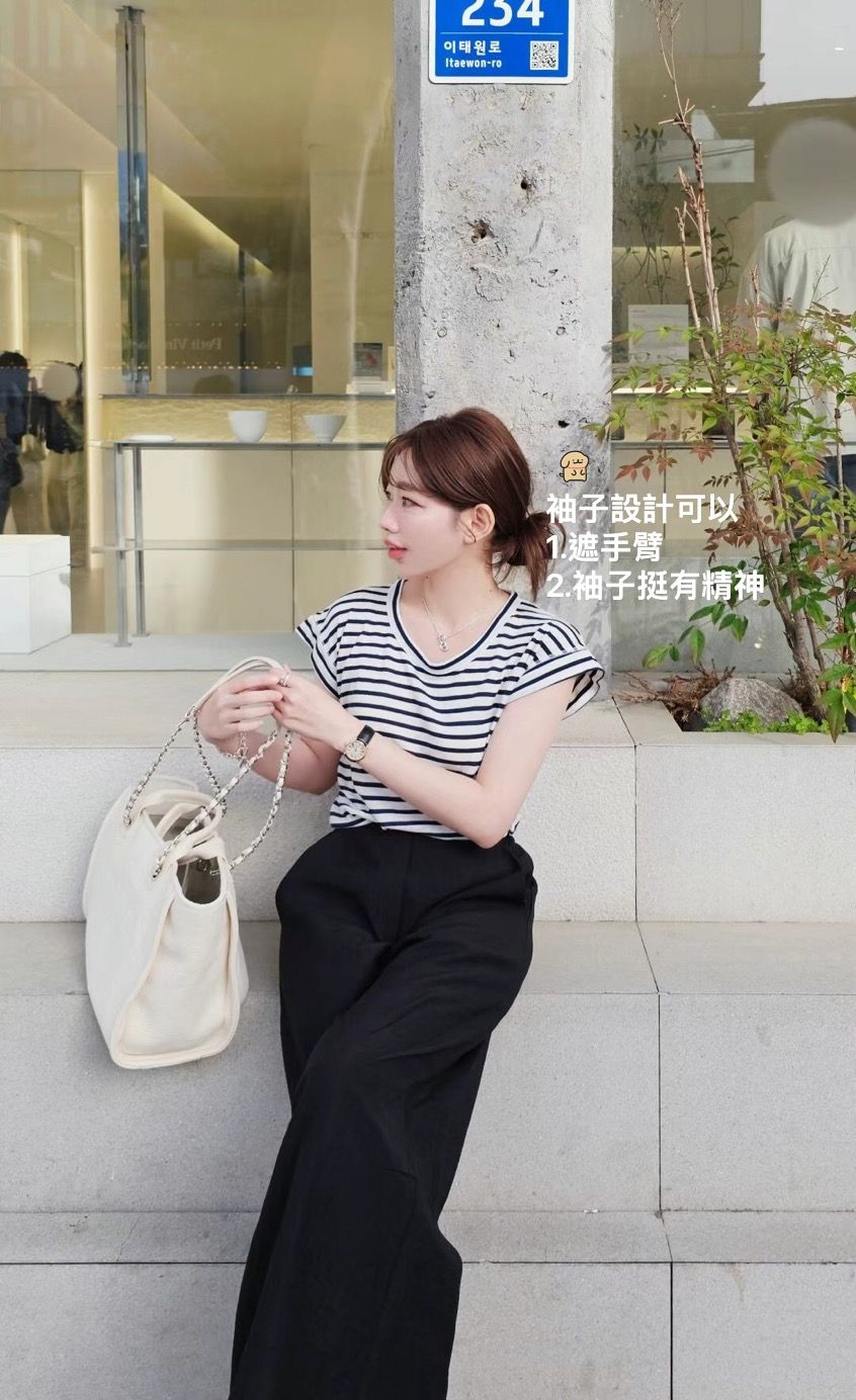 6010 韓國無印風天絲亞麻短袖T