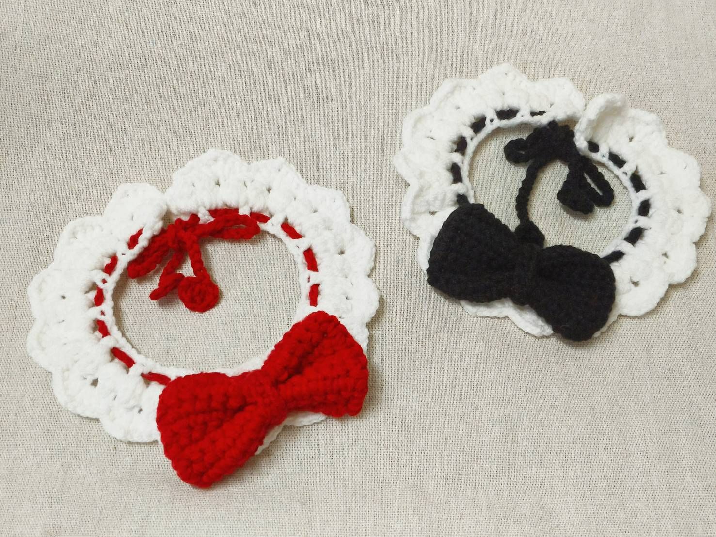 鉤鉤纏｜寵物圍兜 娃用圍兜 毛線