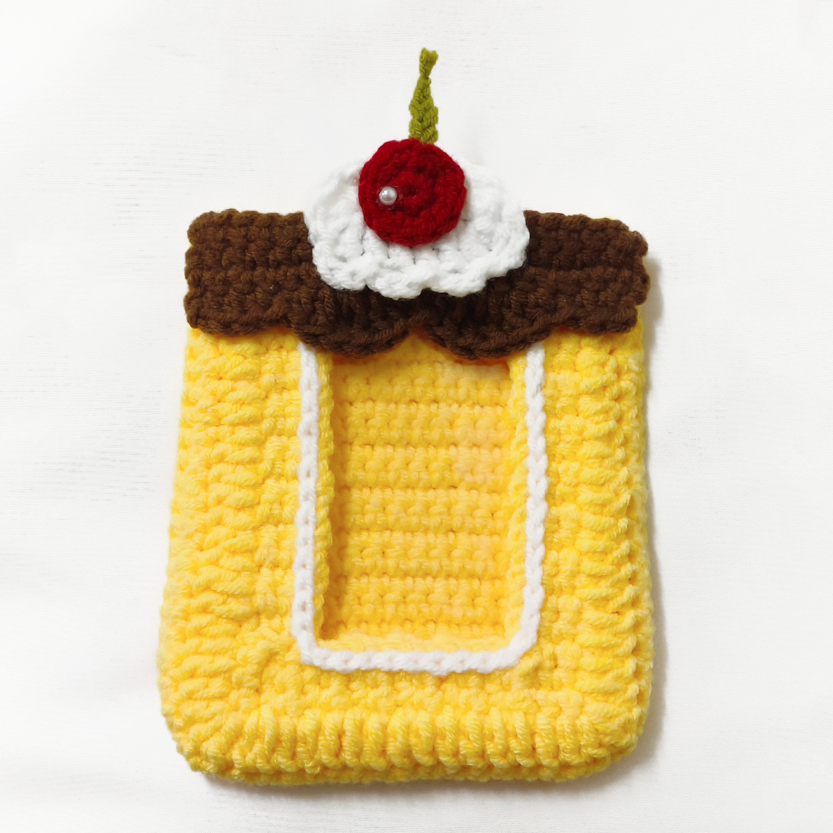 鉤鉤纏 | 布丁鉤織卡套