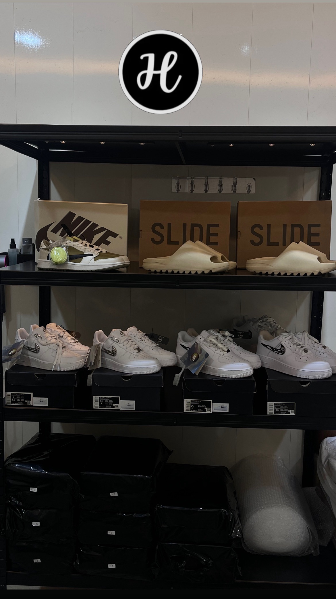 Yezzy slide 骨白9