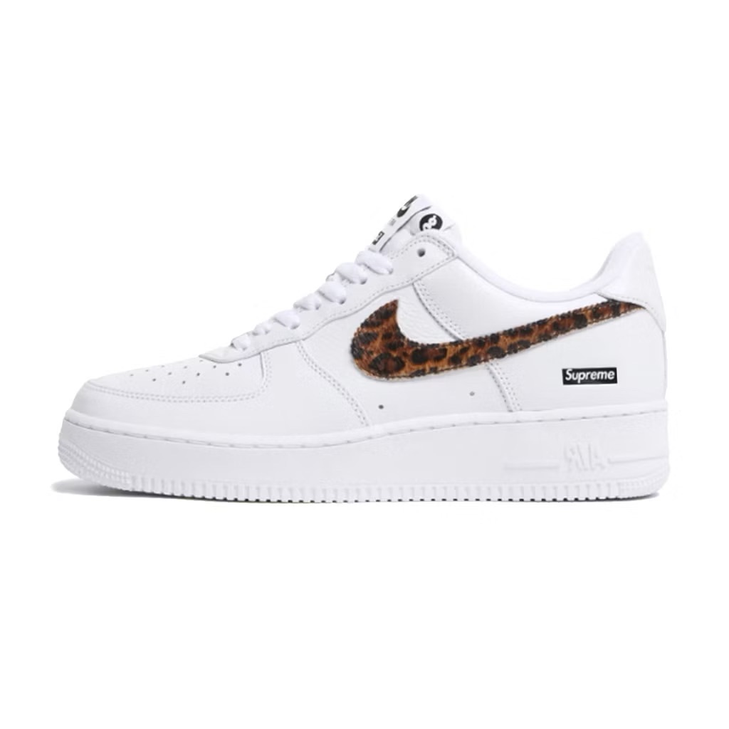 Supreme 25SS x Goodenough Nike Air Force 1 豹紋 白色
