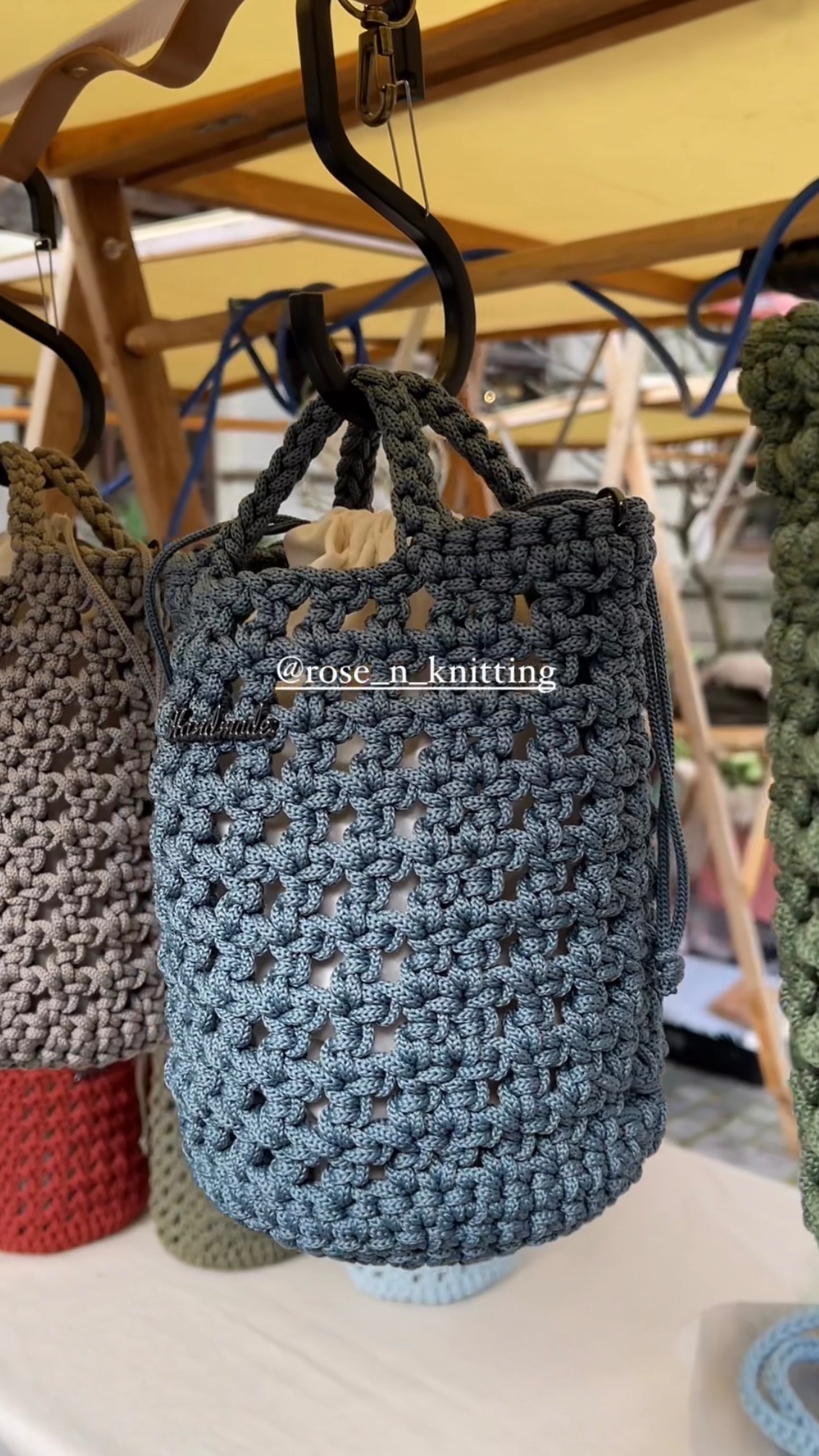 小桶包 mini 單寧藍