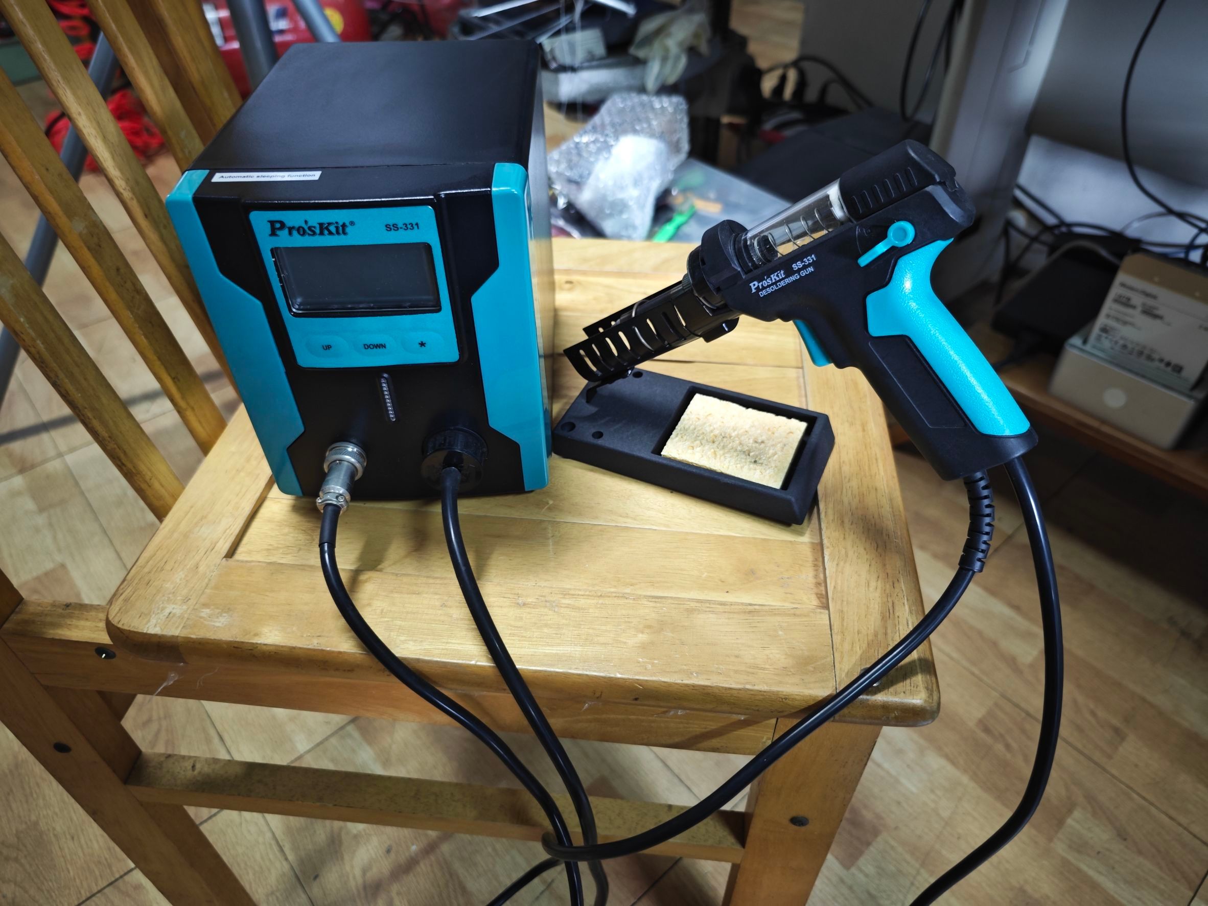 寶工Pro’sKit SS-331 110V 大功率電動吸錫槍 數顯電動吸錫台 強力自動吸錫器