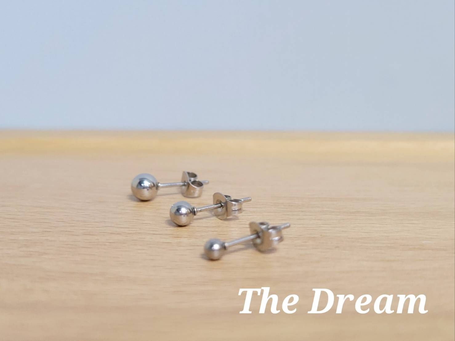 抗敏基本鋼珠耳釘