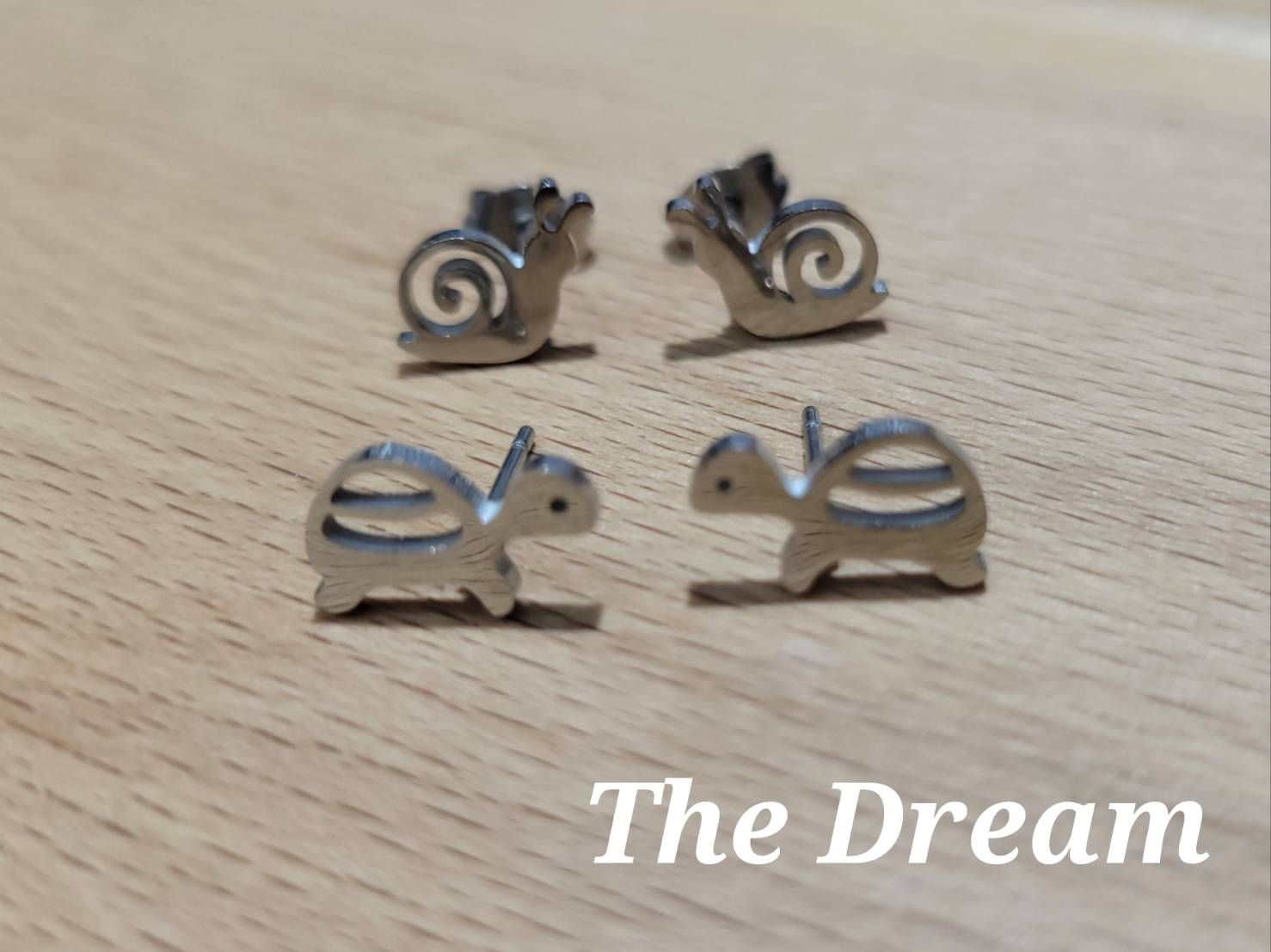 抗敏烏龜蝸牛耳釘