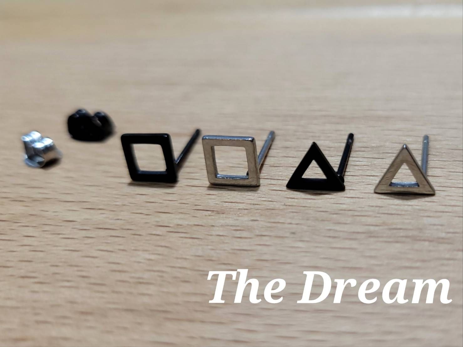 抗敏正方三角耳釘