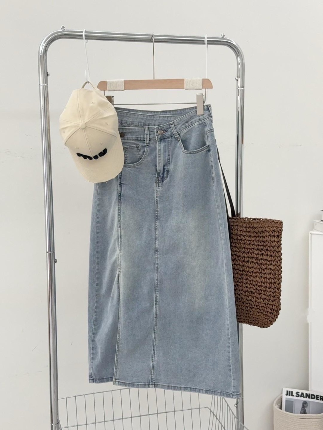 開叉牛仔長裙 | 夏季時髦顯瘦單品