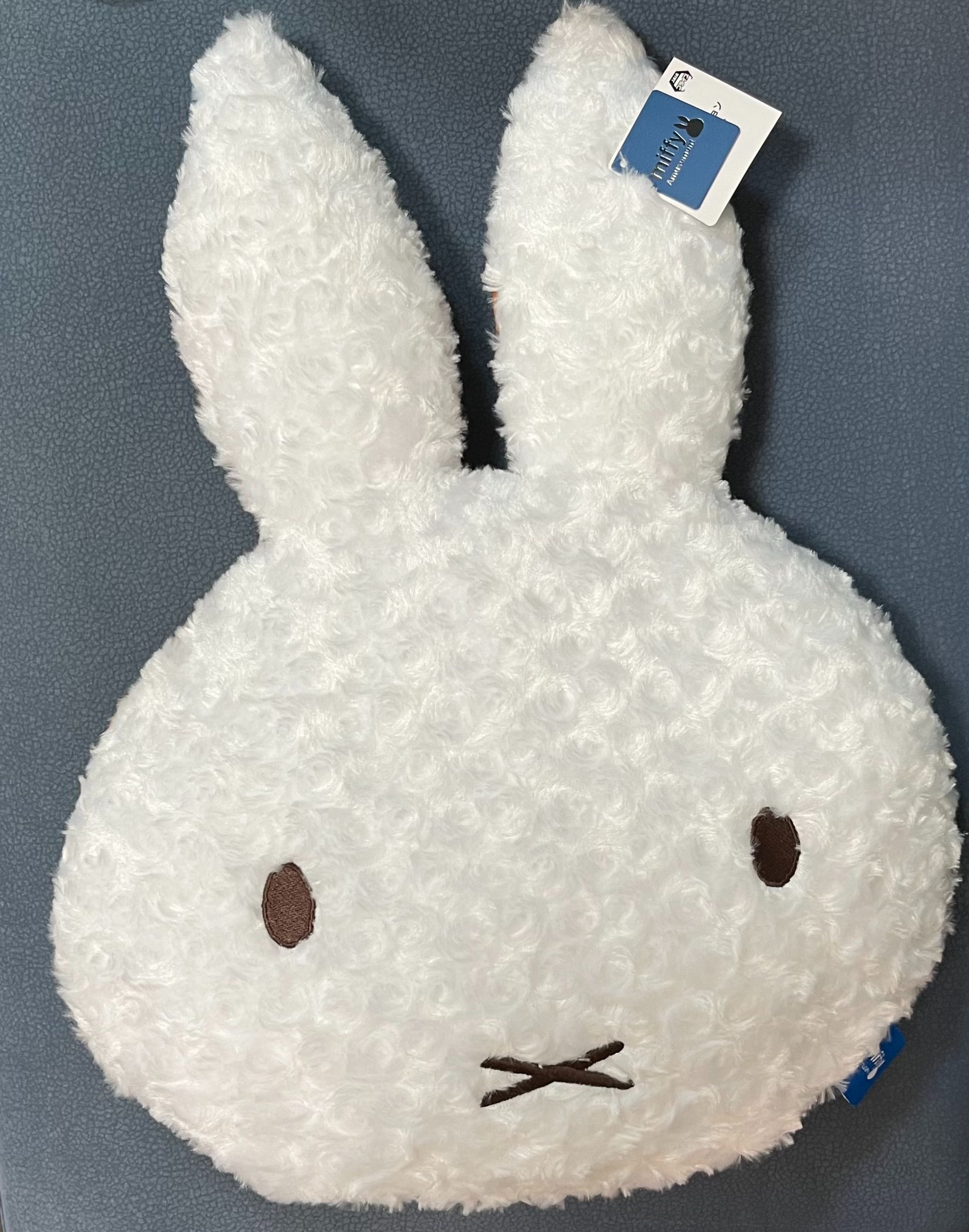 【全新】日版 miffy 米飛兔 玫瑰絨抱枕 菱格紋款 抱枕 靠枕 TAITO 景品 限定