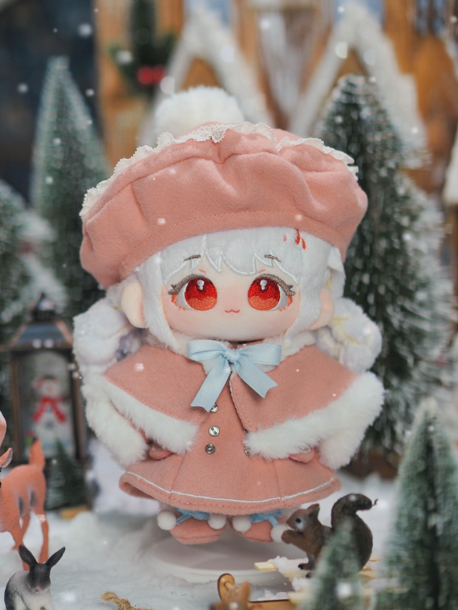 20cm 雪系列 霧玫瑰