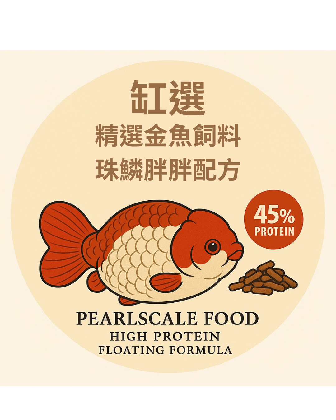 缸選｜金魚專用飼料．珠鱗胖胖配方500g