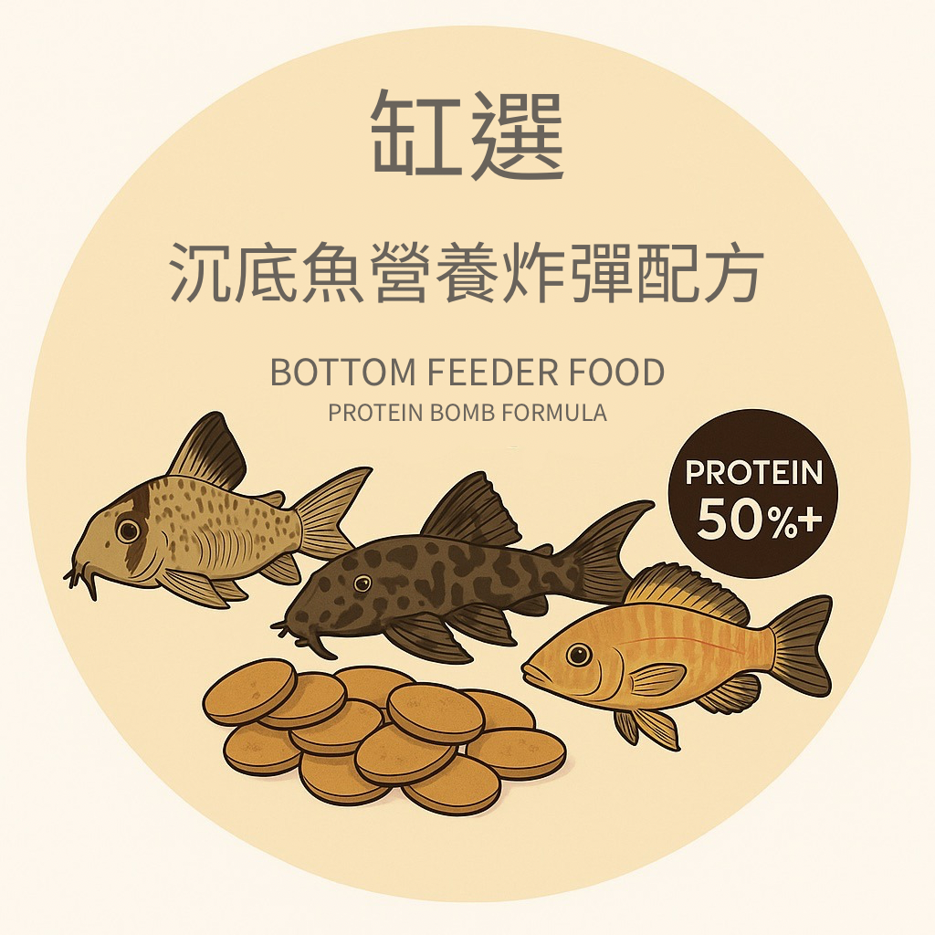 缸選｜沉底魚營養炸彈配方