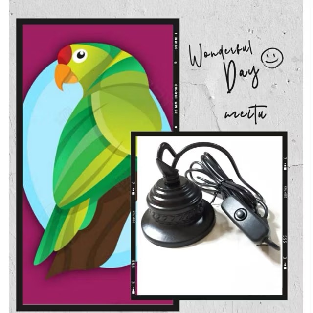 鳥寶專用鈴鐺型鸚鵡燈7瓦