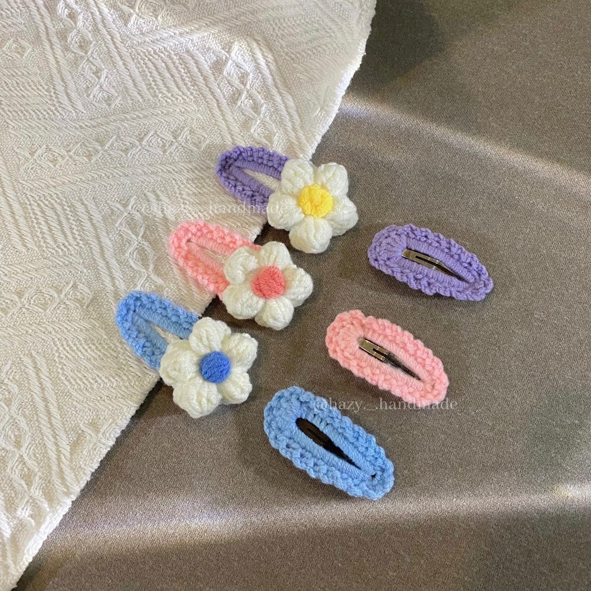 泡芙花髮夾