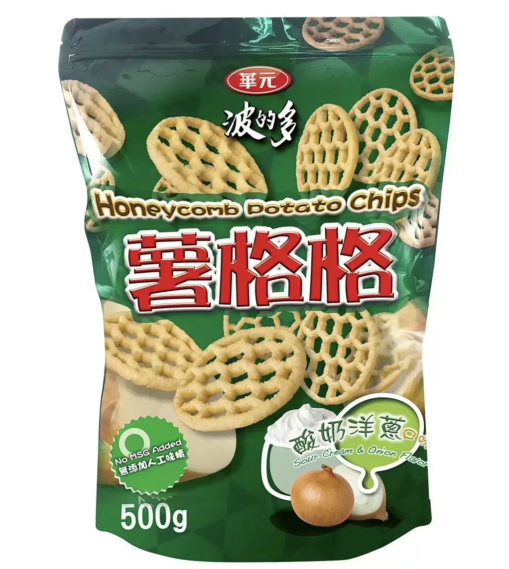 華元 薯格格酸奶洋蔥口味 500公克