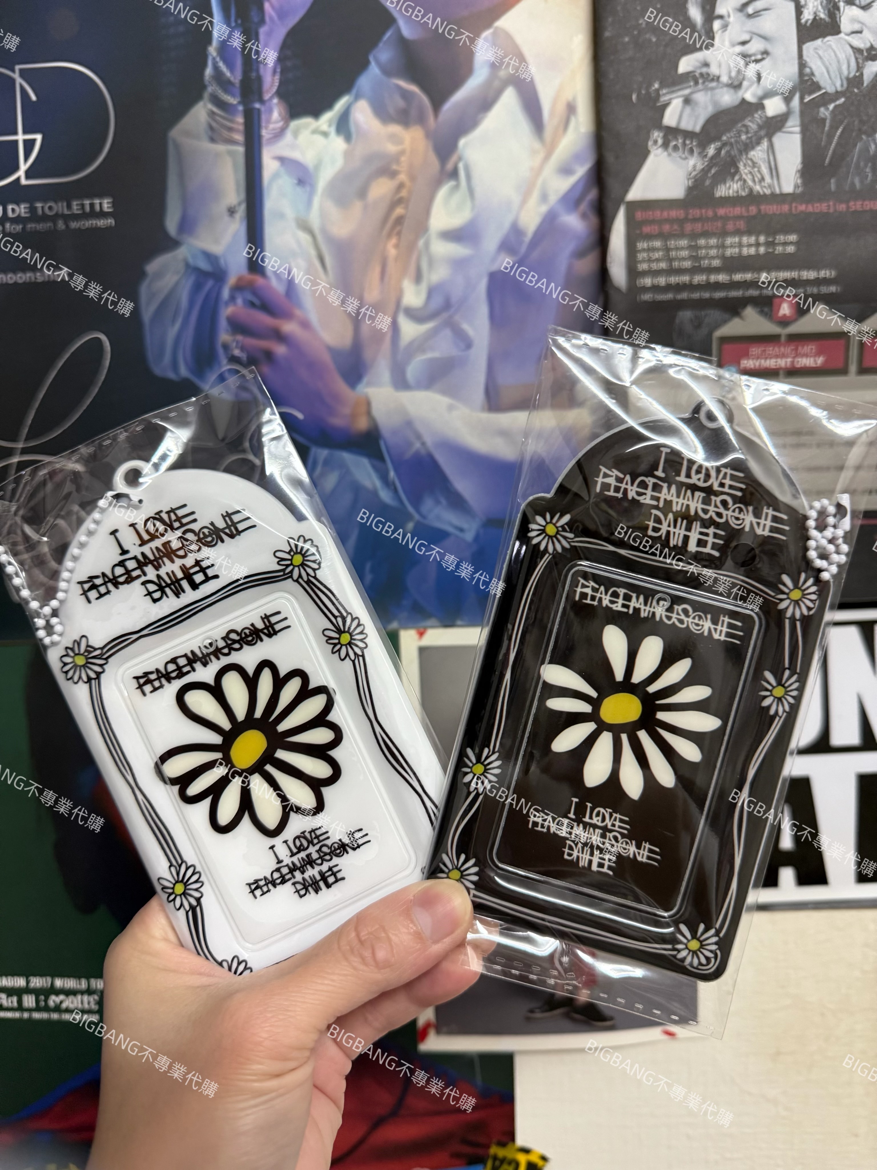 預購 權志龍 G-Dragon 雛菊卡套 黑白 票卡 小卡 悠遊卡