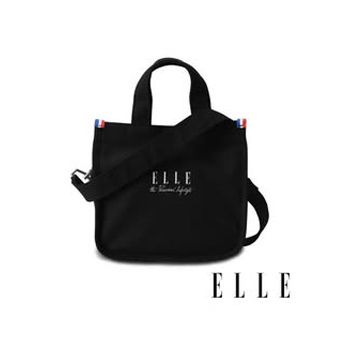 ELLE帆布兩用小方包_21x12x22cm（可手提可斜背）