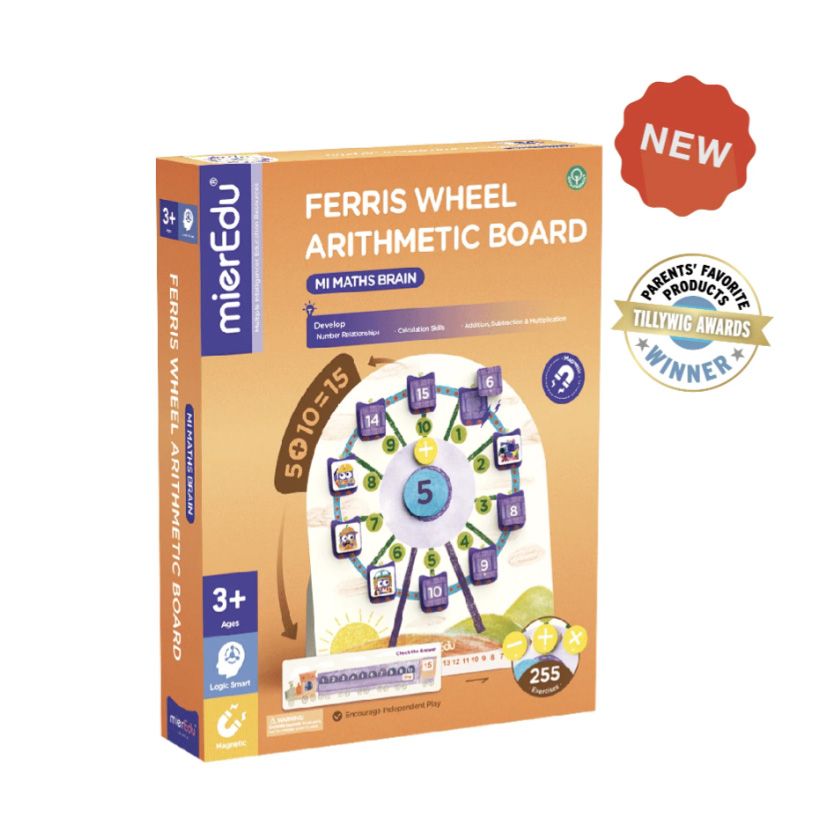 澳洲【mierEdu】邏輯智能學習寶盒系列 摩天輪運算板 數學 ME337（尺寸24.1x31.4x5.1cm）