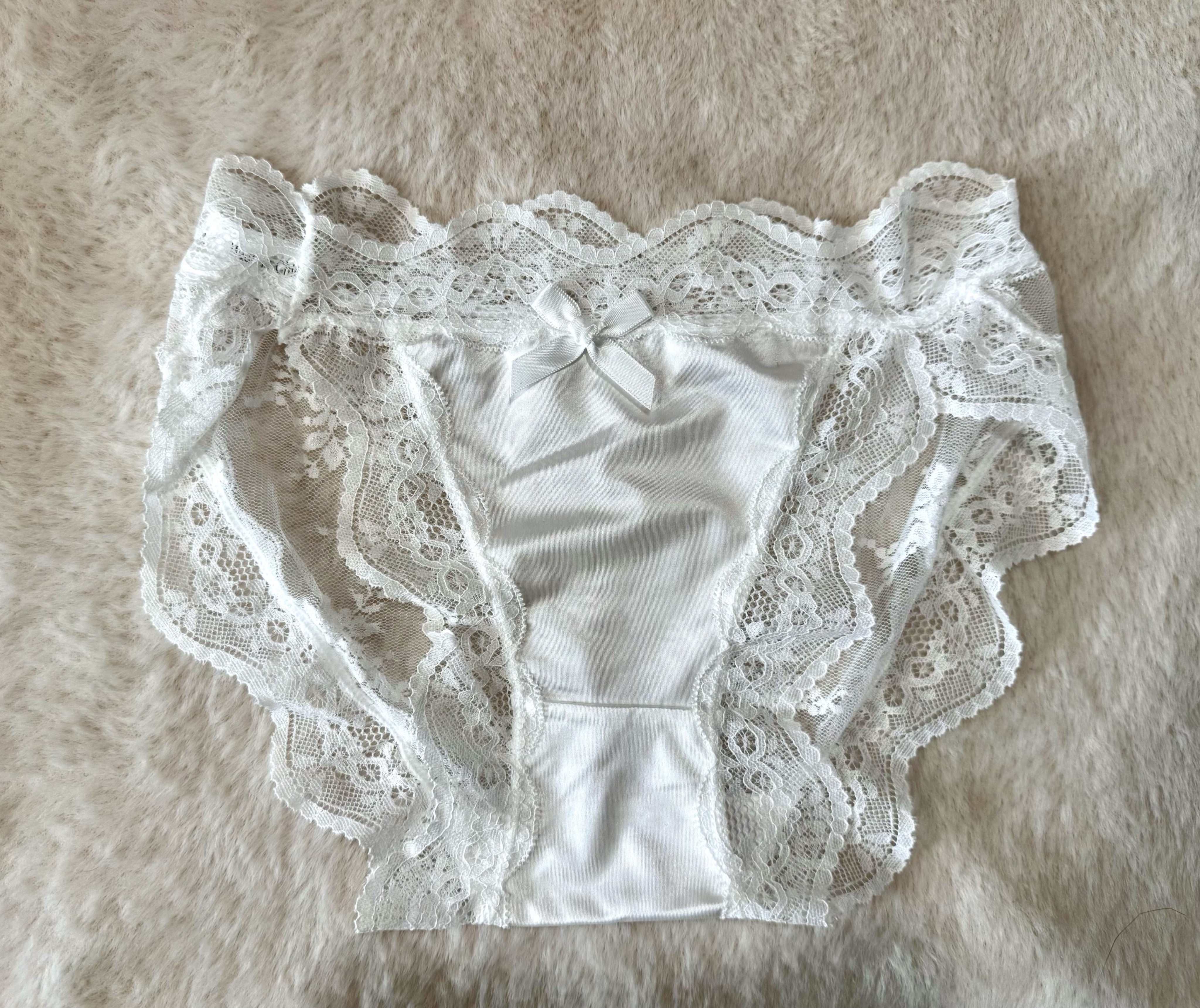 白色蕾絲內內（初次購買請勿直接下單）