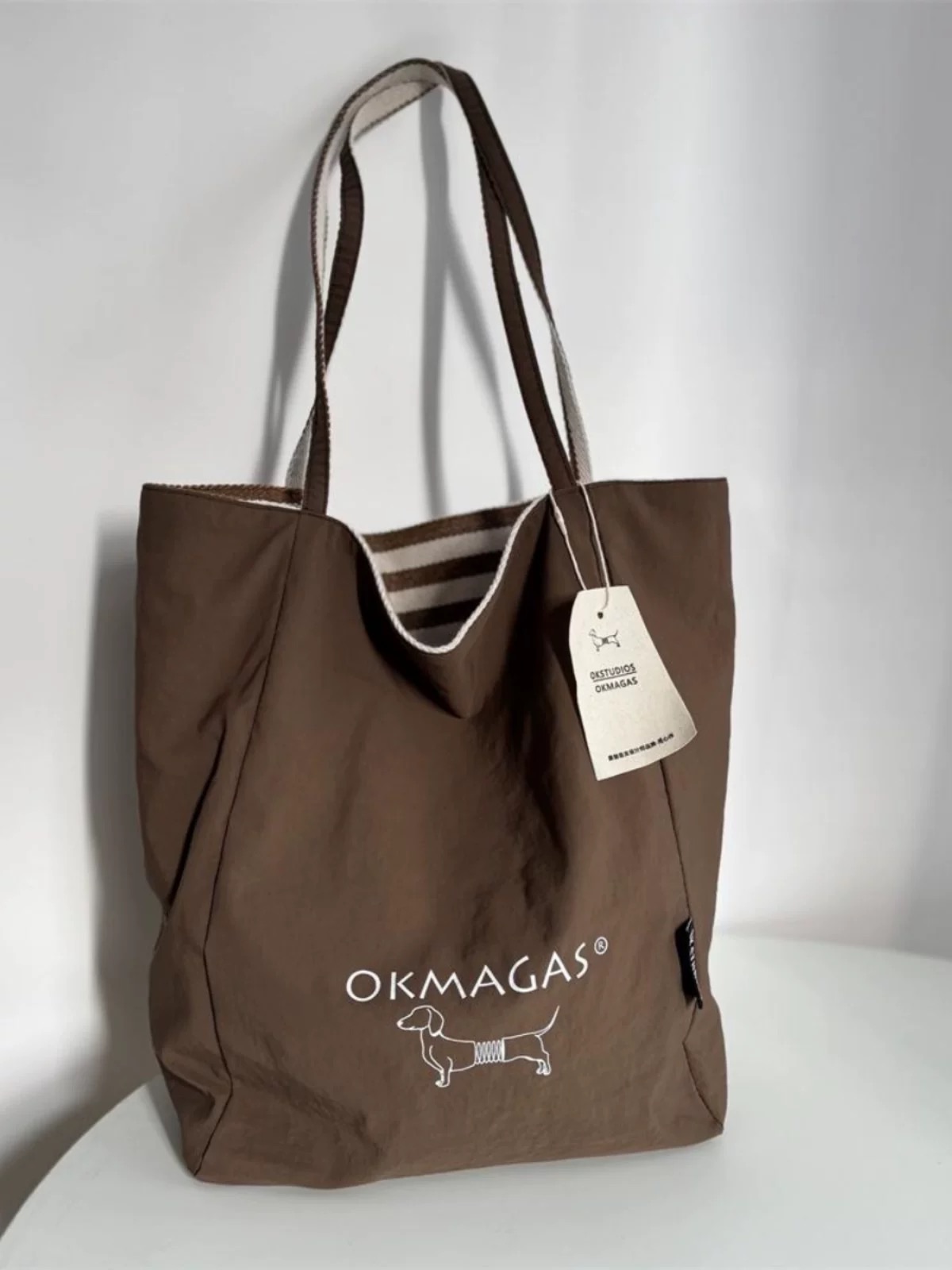 現貨 雙面可用美拉德臘腸帆布袋