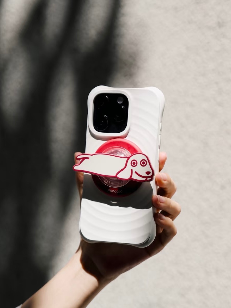 臘腸狗造型手機支架